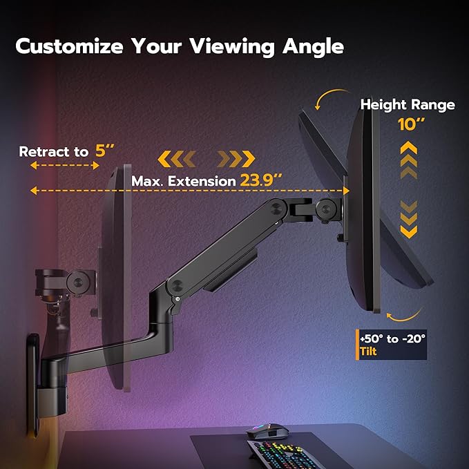 ARES WING Wall Mount Monitor Arm - Image 4