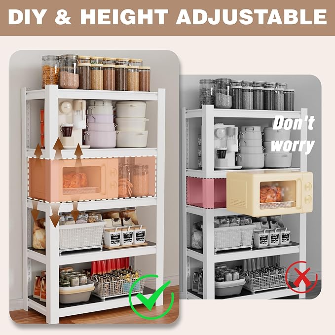 WORKPRO House 5-Tier Shelving Unit, 3000lbs Adjustable Storage Shelves - Image 5