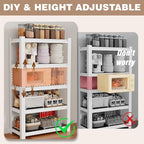 WORKPRO House 5-Tier Shelving Unit, 3000lbs Adjustable Storage Shelves - Image 5