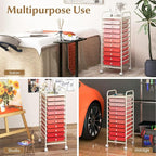 GLACER 10 Drawers Rolling Cart, Storage Cart - Image 7