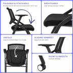 30 Pack Stackable Conference Room Chairs - Image 5