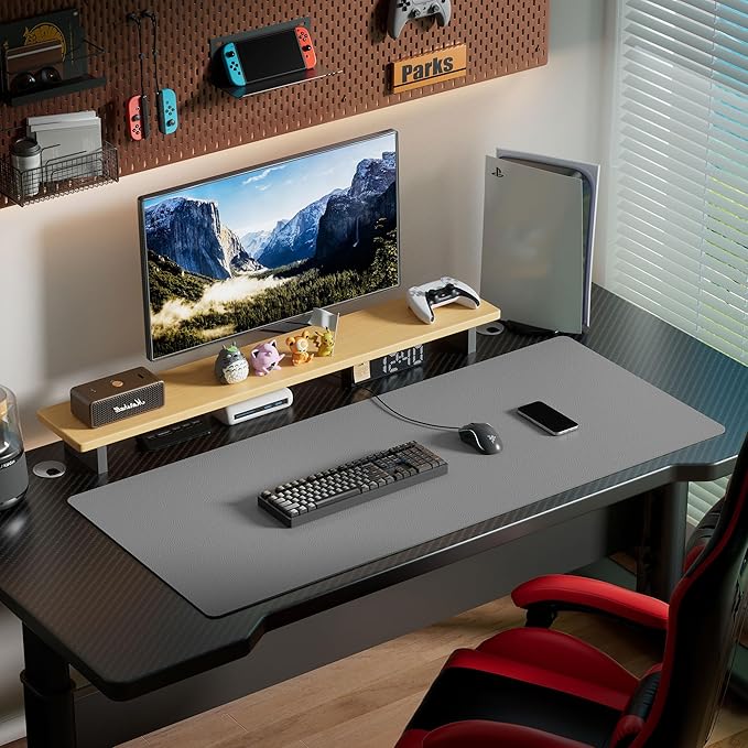 Aothia Leather Desk Pad Protector, Office Desk Mat, Large Mouse Pad, Laptop - Image 7