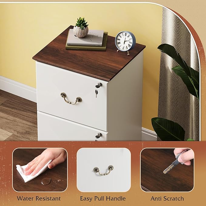 DEVAISE File Cabinet 2-Drawer, Small Office Furniture - Image 7