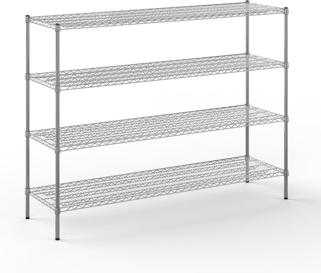 Regal Altair 21" Deep x 72" Wide x 54" Height Wire Shelving Kit | 4-Tier | NSF
