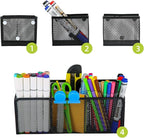 Neudeco Magnetic Pencil Holder, Locker Shelf Organizer, Metal Storage Basket - Image 3
