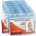 Mifflin-USA Horizontal ID Name Badge Holder, Waterproof and Resealable Plastic by MIFFLIN