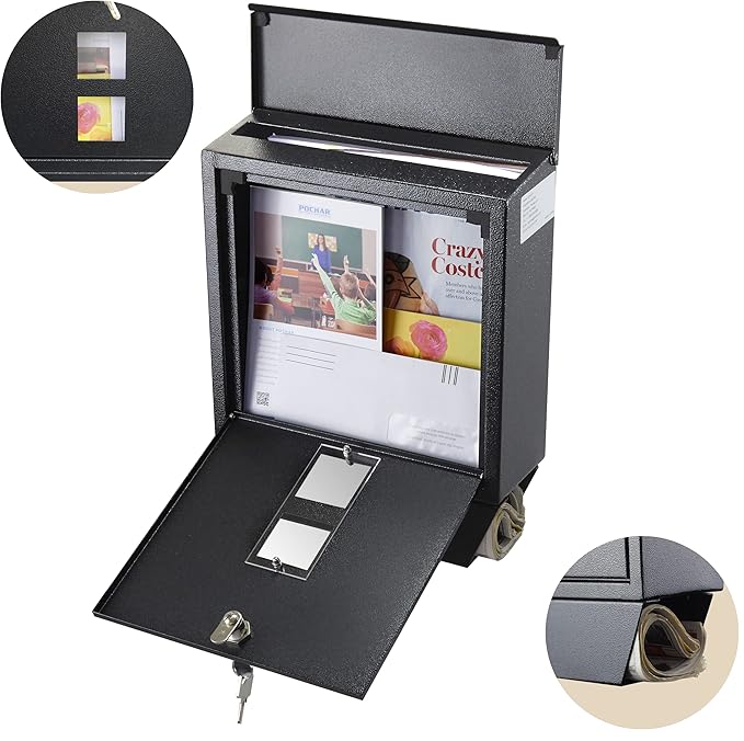 POCHAR Wall Mount Mailbox with Lock - Image 5