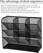 Marbrasse Mesh Desk Organizer, Desktop Stationary Organizer, Storage Rack - Image 6