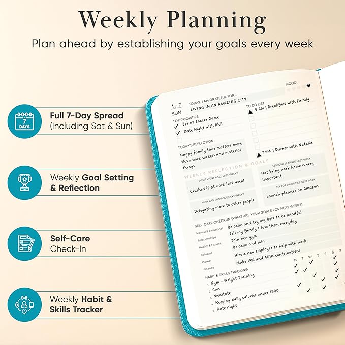 Mantra Planner 2026 Planner, Daily Journal & Gratitude Journal All-In-One - Image 5