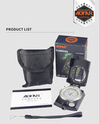 AOFAR Military Compass, AF-4580 Lensatic Sighting, Waterproof and Shakeproof - Image 5