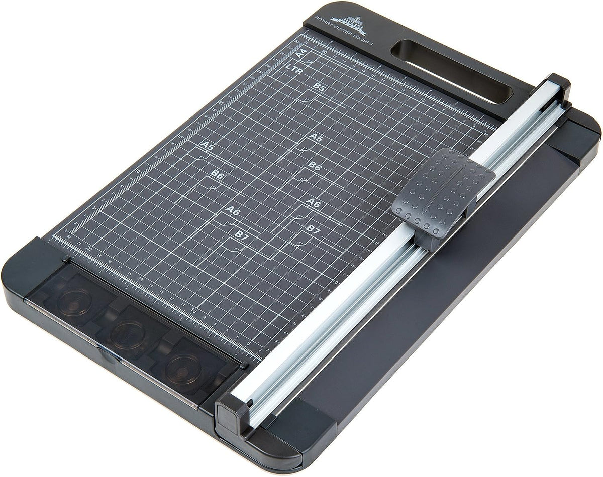 3-Way 12.6 Inch (A4 size) Rotary Trimmer Cutter Perforate & Scallop