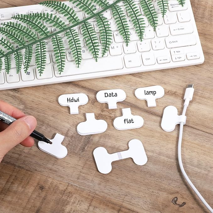 40PCS Cable Labels for Cords Cord Labels for Electronics Reusable Writable - Image 7