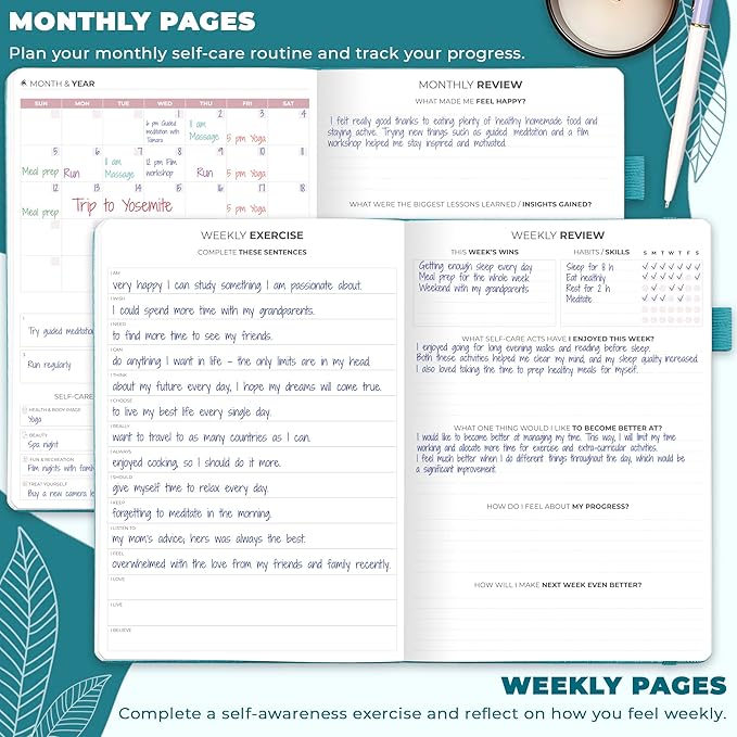 Clever Fox Self-Care Journal – Wellness & Daily Reflection Notebook – Mental - Image 3
