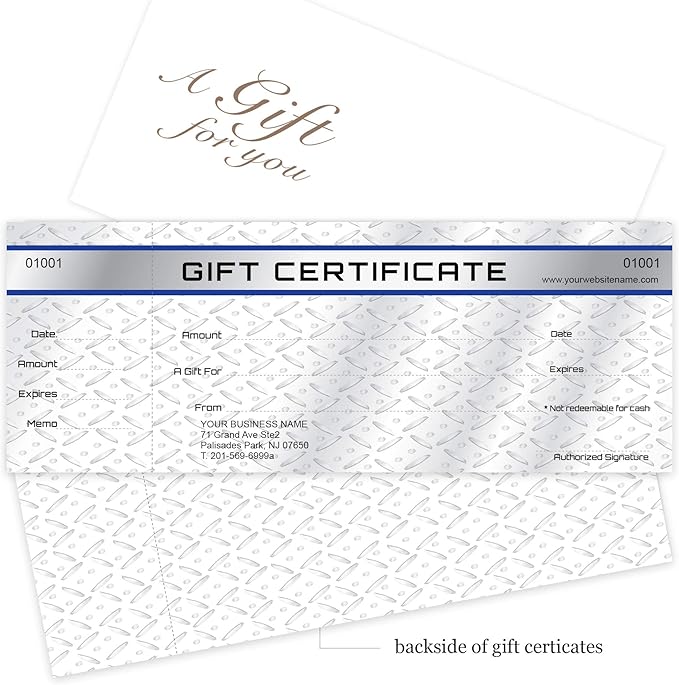 Custom Gift Certificates Cards - Image 3
