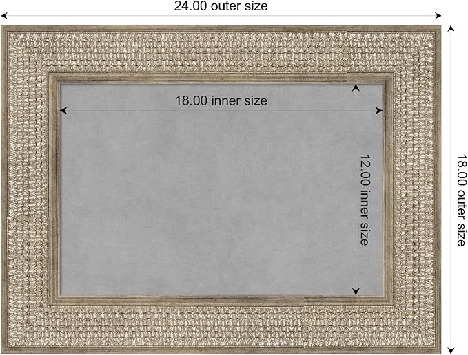 Amanti Art Silver Framed Magnetic Board 18x24 Small Vision Board - Image 4