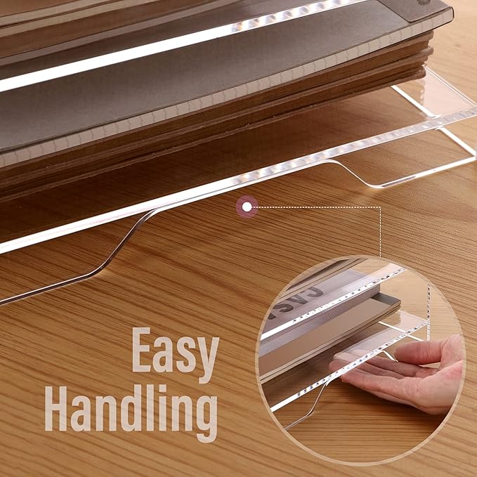 SANRUI Acrylic Paper Organizer Letter Tray - Image 3