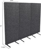 ReFocus™ Raw Freestanding Acoustic Room Divider 3 Pack – Reduce Noise and - Image 5