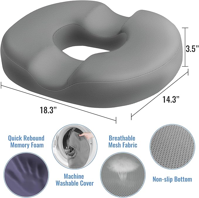CloudBliss Donut Pillow Seat Cushion Chair Pad - Image 2