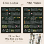 Bible Reading Tracker Bible Labels Bible Study Stickers Bible Study Supplies Unique Gifts for Bible Readers Beginning the Journey of Deeper Reading in the Bible (Macaron Bookshelf)