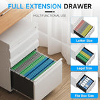 Bestoo 3-Drawer Mobile File Cabinet - Image 5