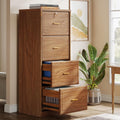 tribesigns 4 drawer file cabinet with lock, filing, main product view