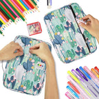 YOUSHARES Colored Pencil Case 220 Slots Pen Case Organizer - Image 4