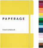 PAPERAGE Lined Journal Notebook, 160 Pages, Medium 5.6 in x 8 in by PAPERAGE