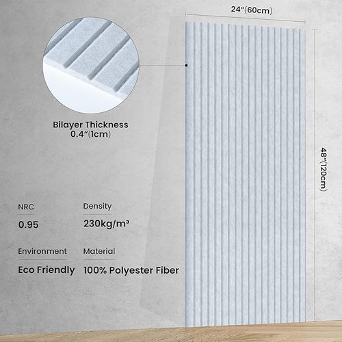 10 Pack Sound Proof Panels for Walls, Large Acoustic Panels for Media Room - Image 2
