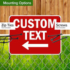 Custom Arrow, Custom Directional Sign, Left Arrow, 18x24 Inches, 55 mil thick - Image 5