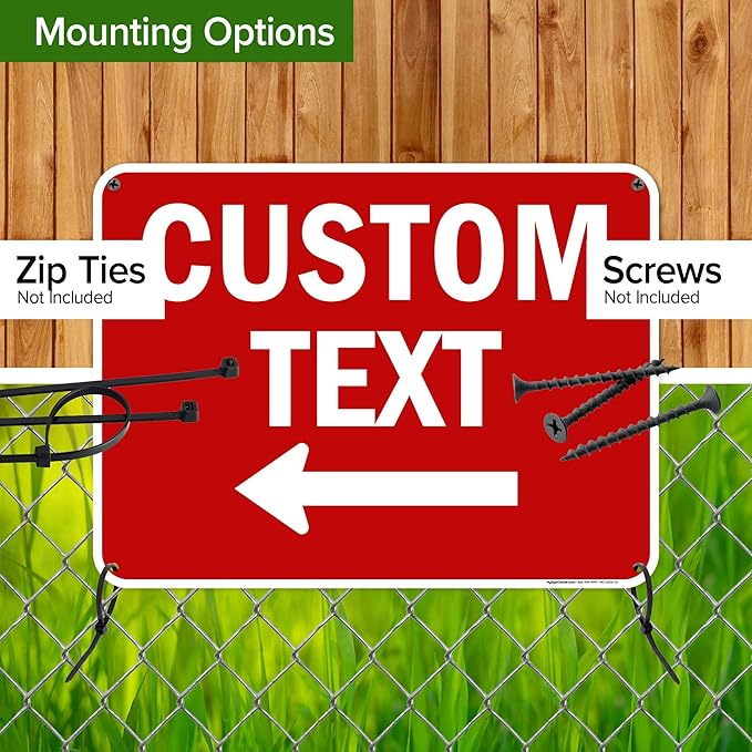 Custom Arrow, Custom Directional Sign, Left Arrow, 18x24 Inches, 55 mil thick - Image 5