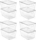 Vtopmart 8 Pack Clear Stackable Storage Bins by Vtopmart