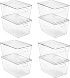 Vtopmart 8 Pack Clear Stackable Storage Bins by Vtopmart