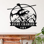 Personalized Metal Airplane Wall Art, Airplane Name Sign, Customized Pilot Name - Image 7