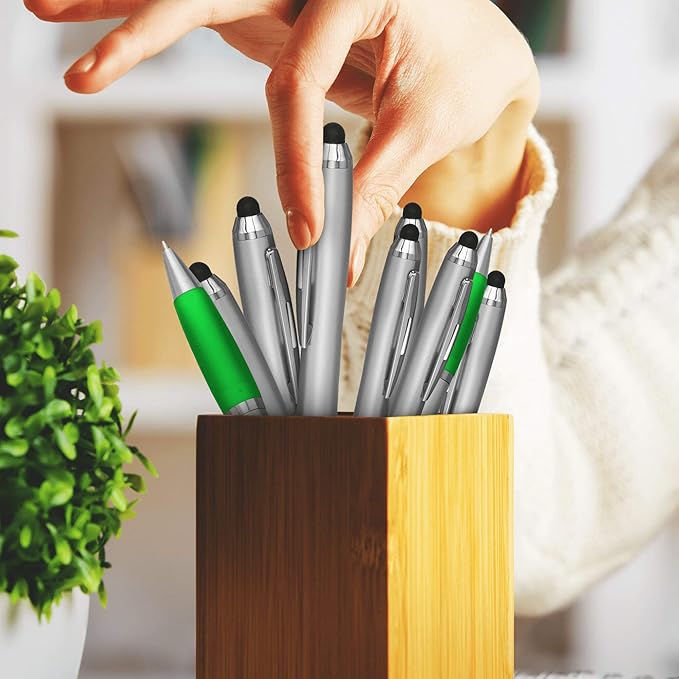 DISCOUNT PROMOS Stylus Ballpoint Pens Set of 10, Bulk Pack - Image 7