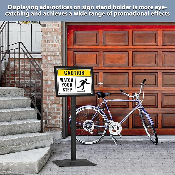 STANDNEE Heavy-duty 8.5x11 in Sign Stand Holder Floor Stand Sign, Poster - Image 7