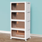 CTSNSLH 4 Tier Plastic Storage Bins and Boxes Organizer by CTSNSLH