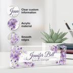 Personalized Name Plate for Desk, Custom Desk Name Plate, Acrylic Name Plate - Image 3