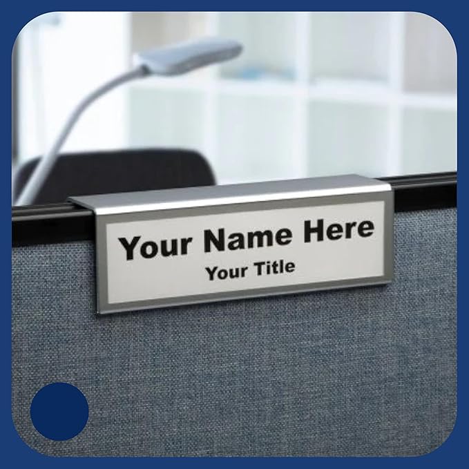 4-Pack 8.5" x 2.5" Cubicle Partition Name Tag - Image 5