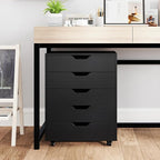 Giantex 5-Drawer Storage Cabinet, Mobile Lateral File Cabinet - Image 5
