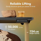 HUANUO 32" Small Electric Standing Desk Adjustable Height, 4 Memory Height - Image 4