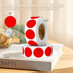 Red 1 Inch Round Color Coding Dot Labels, 10 Rolls 10000 Dot Stickers in - Image 2