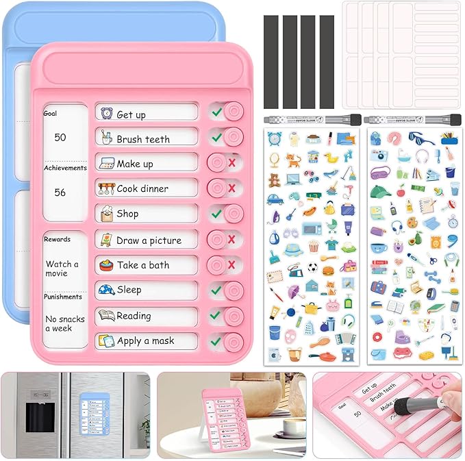 Audab 2Pcs Dry Erase Chore Chart by Audab