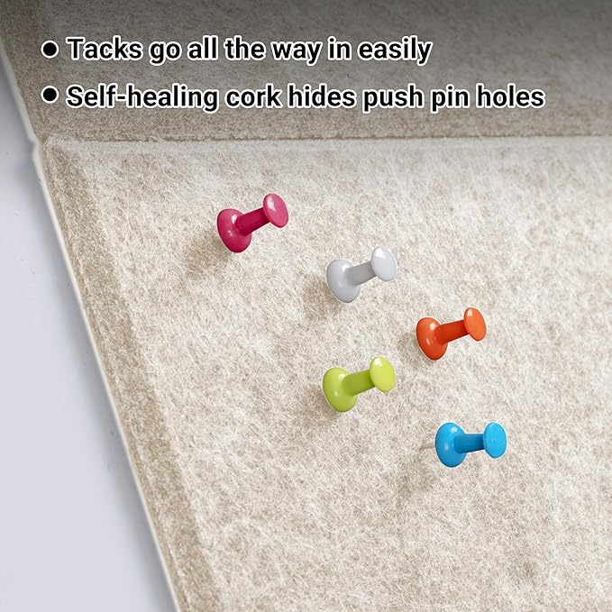 AKTOP Cork Board Bulletin Board 47"x35", 12 Pack Removable Felt Cork Board Tiles - Image 5
