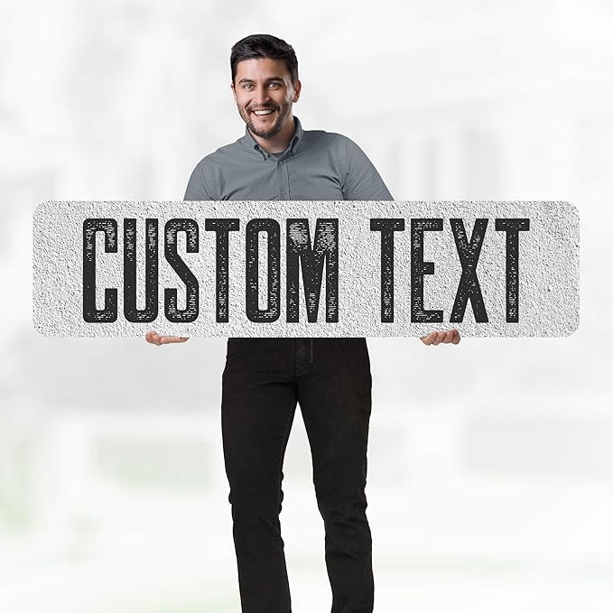 Custom Sign, Custom Street Sign, 11 Font Colors, 13 Font Styles, 4 Hole Options - Image 2