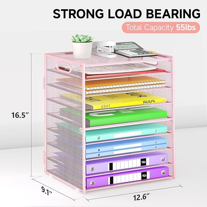 Cawukege 9 Tier Paper Organizer - Image 6