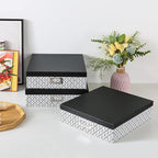 Soul & Lane Black and White Decorative Storage Boxes - Image 5