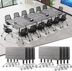JEHUJD Conference Table, 55.1''Folding Conference Room Table by Unknown