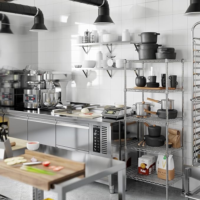 Regal Altair 18" Deep x 24" Wide x 64" Height Wire Shelving Kit | 5-Tier | NSF - Image 6