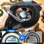 kirkas led magnifying lamp with clamp, 2,200 lumens shown in use