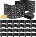 Black 24-Pack Desk Dividers for Students, Waterproof Plastic Study Carrel by Ubenic